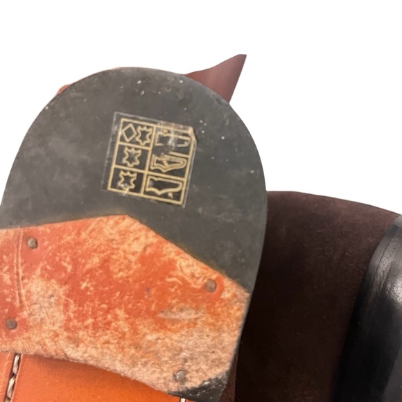 Carlos by Carlos Santana Brown Suede Corazon Block Heel Tie Chukka Boots 7 - Picture 6 of 15